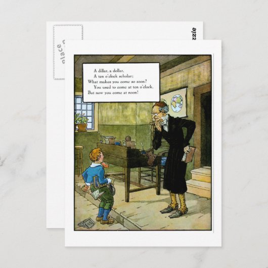 Carte Postale Un Diller un Dollar (Devant / Derrière)