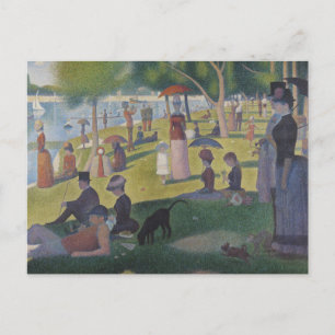Carte Postale Un dimanche à La Grande Jatte, Georges Seurat 1884