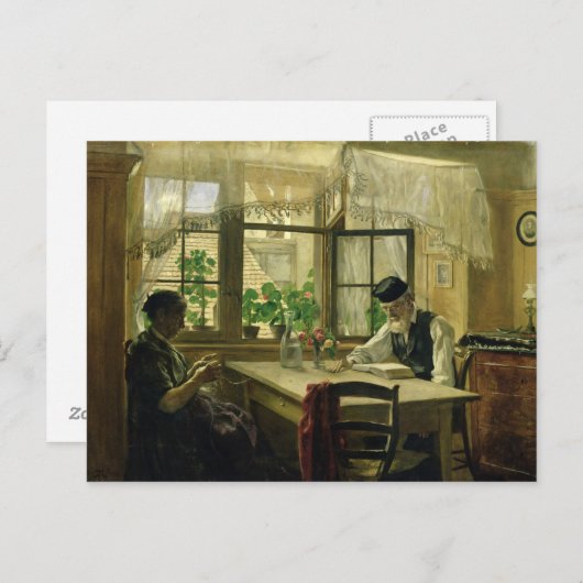 Carte Postale Un dimanche paisible, 1876 (Devant / Derrière)