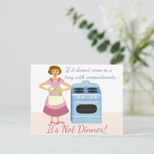 Carte Postale Un Dîner Gelé Signifie Souper (Debout devant)