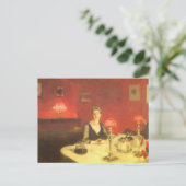 Carte Postale Un dîner table de nuit par John Singer Sargent (Debout devant)