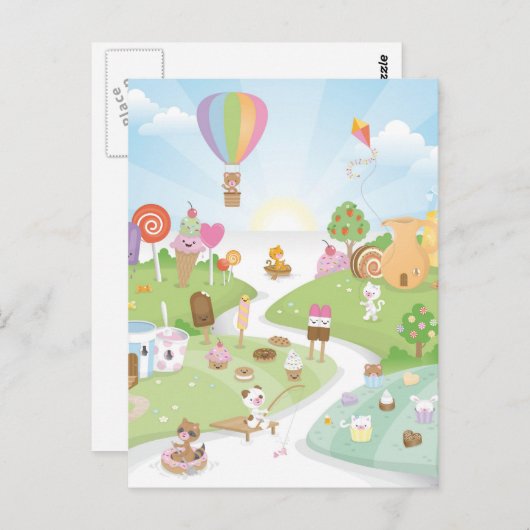 Carte Postale Un doux paradis d'été ! (Devant / Derrière)