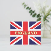 Carte Postale Un drapeau d'Union Jack avec l'Angleterre en face (Debout devant)