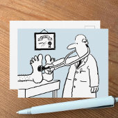 Carte Postale Un drôle de médecin de la caricature utilise du st