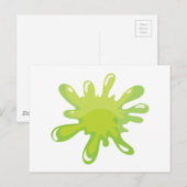 Carte Postale un éclat de couleur verte (Devant / Derrière)