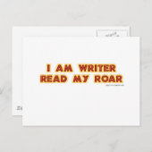 Carte Postale Un écrivain a lu ma ruée ! (Devant / Derrière)