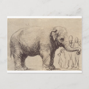 Carte Postale Un éléphant de Rembrandt