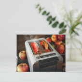 Carte Postale Un elfe de maïs dans le grille-pain (Debout devant)