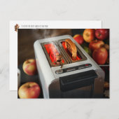 Carte Postale Un elfe de maïs dans le grille-pain (Devant / Derrière)