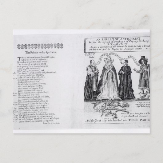 Carte Postale Un emblème de l'Antichrist (Devant)