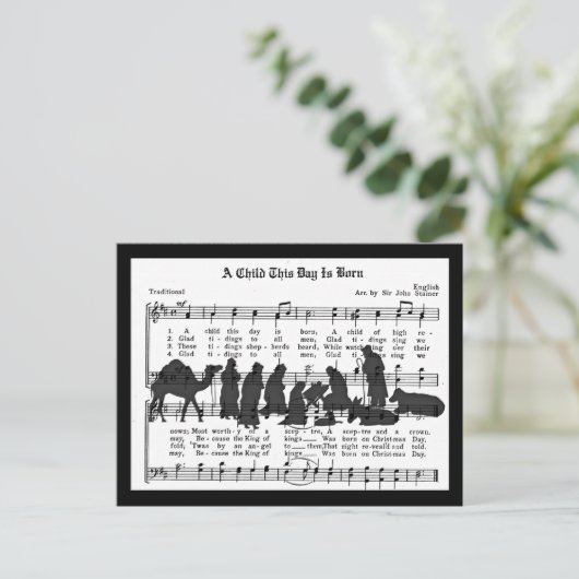 Carte Postale Un enfant aujourd'hui est né (Debout devant)