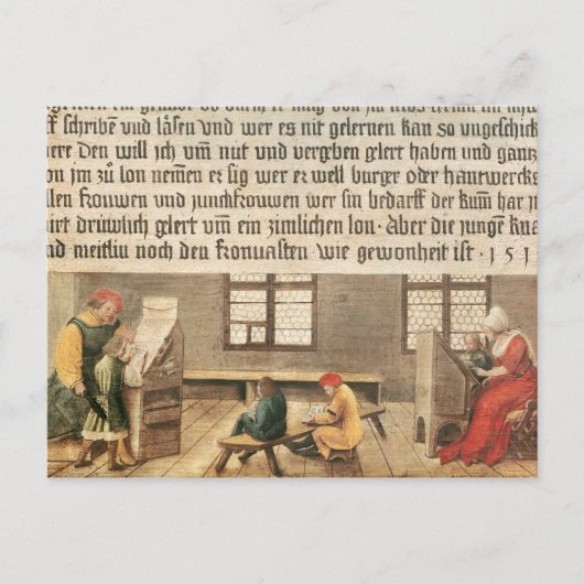 Carte Postale Un enseignant scolaire (Devant)