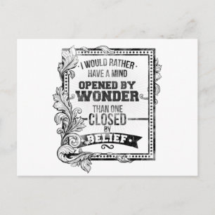 Carte Postale Un esprit ouvert par Wonder