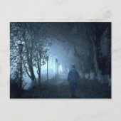 Carte Postale Un étranger dans le parc dans le brouillard noctur (Devant)