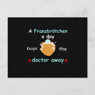 Carte Postale Un Franzbrötchen Par Jour Empêche Le Docteur De