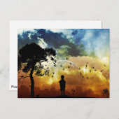 Carte Postale Un garçon et son univers (Devant / Derrière)