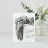 Carte Postale Un garçon et une fille en train d'être enlevé dans (Debout devant)