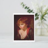 Carte Postale Un garçon haïré blond avec une chemise ouverte (Debout devant)