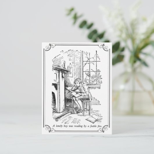 Carte Postale Un garçon solitaire (Debout devant)