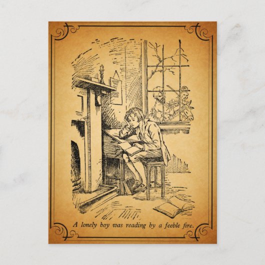 Carte Postale Un garçon solitaire (Devant)