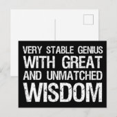 Carte Postale Un Génie Très Stable Avec Une Grande Et Incomparab (Devant / Derrière)