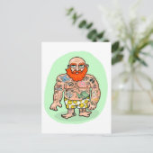Carte Postale Un Gentleman frappant (Debout devant)