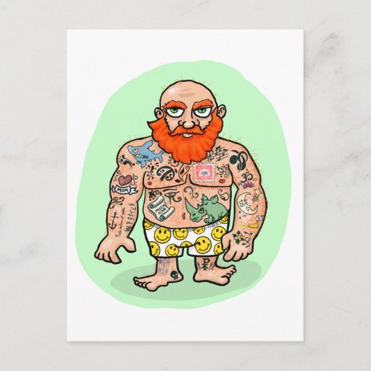 Carte Postale Un Gentleman frappant (Devant)