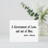 Carte Postale Un gouvernement de lois (Debout devant)