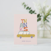 Carte Postale Un grand chargement de Remerciements Merci (Debout devant)