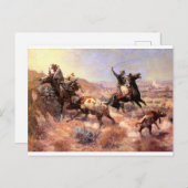 Carte Postale Un grave préjudice de Charles M. Russell (Devant / Derrière)