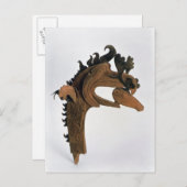 Carte Postale Un griffon tenant un cerf dans son bec (Devant / Derrière)