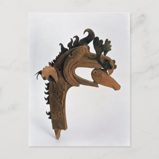 Carte Postale Un griffon tenant un cerf dans son bec (Devant)