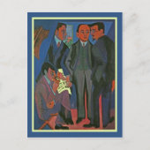 Carte Postale Un groupe d'artistes par Ernst Ludwig Kirchner (Devant)