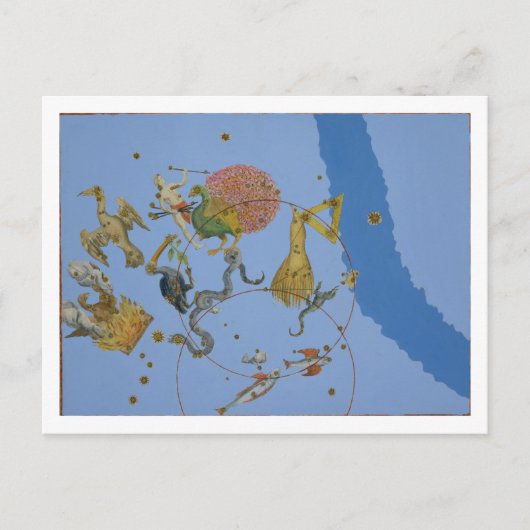 Carte Postale Un groupe de constellations de 'Uranometria' par J (Devant)