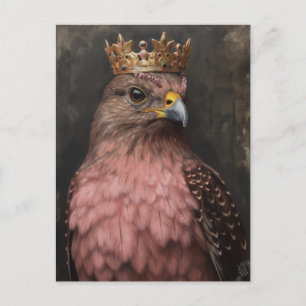Carte Postale Un Hawk avec une couronne