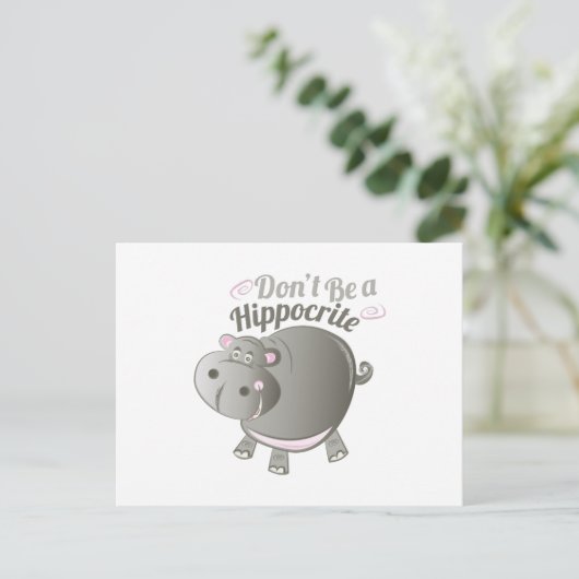 Carte Postale Un hippocrite (Debout devant)