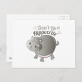 Carte Postale Un hippocrite (Devant / Derrière)