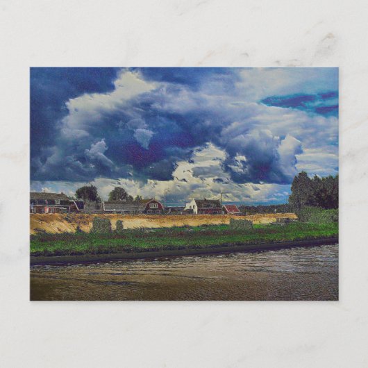 Carte Postale Un hommage numérique à van Gogh (Devant)