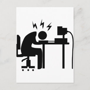 Carte Postale Un homme au travail