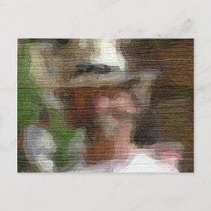 Carte Postale Un homme dans un Casquette de paille