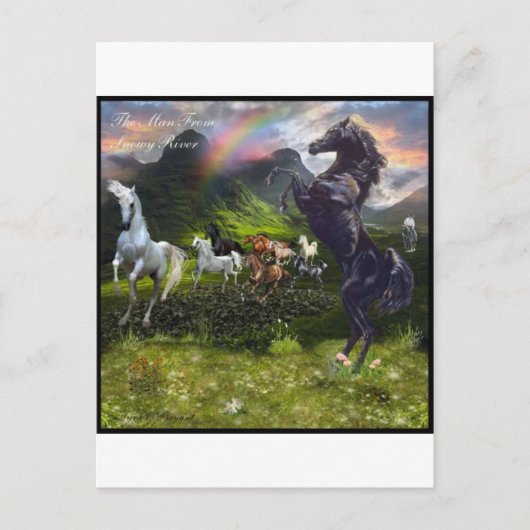 Carte Postale Un Homme De Snowy River (Devant)