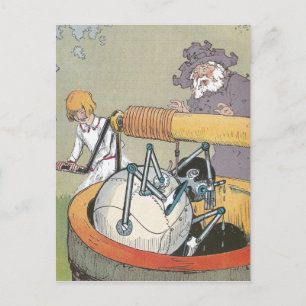 Carte Postale Un homme en cuivre Secouru du puits