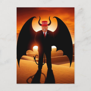 Carte Postale Un homme malin dans un Casquette rouge