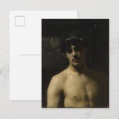 Carte Postale Un homme porte des lauriers (Devant / Derrière)