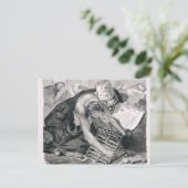 Carte Postale Un homme savant absorbé dans le Coran (Debout devant)