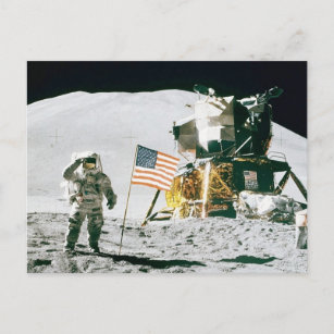 Carte Postale Un homme sur la lune
