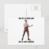 Carte Postale Un Homme Véritable Et Trop Homme (Devant / Derrière)