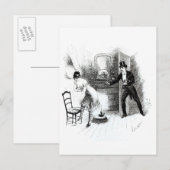 Carte Postale Un homme visite une prostituée (Devant / Derrière)