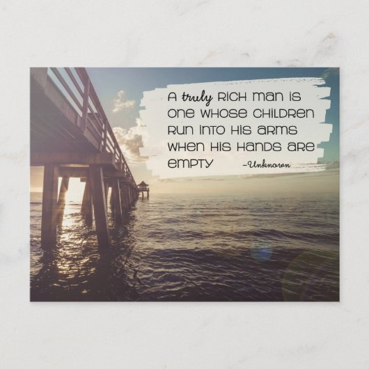 Carte Postale Un homme vraiment riche (Devant)