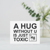 Carte Postale Un Hug Sans U Est Juste Toxique (Debout devant)